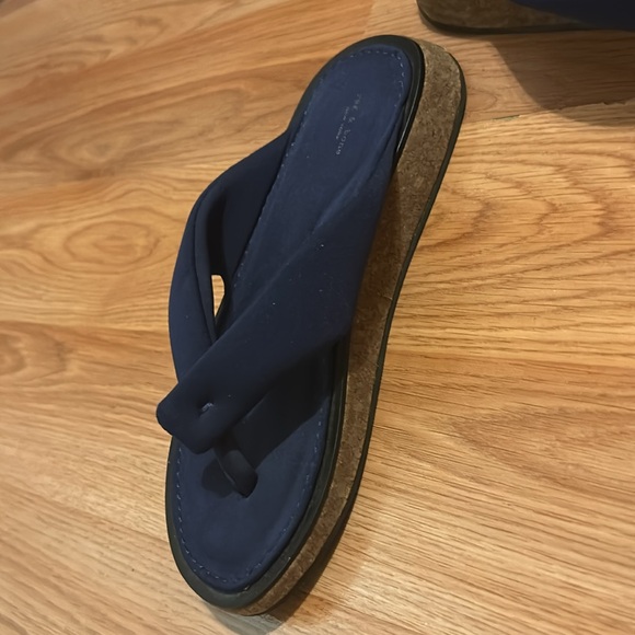 RAG & Bone Parque Flip Flops Sandals Padded Straps blue Neoprene Women Sz 35 - Picture 6 of 7
